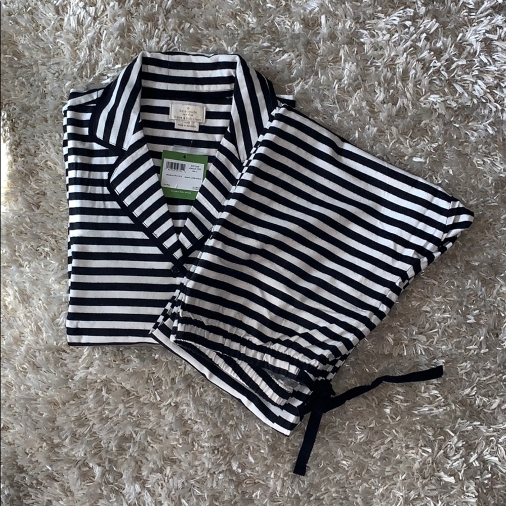 Kate Spade Long Flannel Pajama Set
